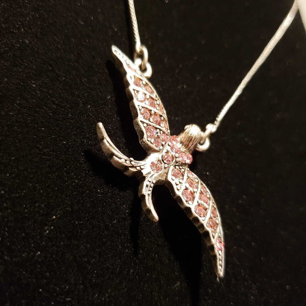 Swallow bird pendant necklace.